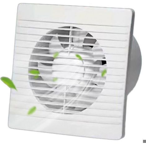 Ventilateur mural - Puissance 18W Van anti retour - Salle de bain - 4 pouces