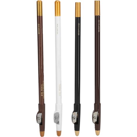 4 pièces Crayon de Barbe avec Taille-Crayon pour Délimitation et Forme de Barbe et Cheveux (1/5)