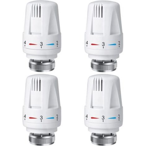 Tête thermostatique de radiateur PCS, tête de thermostat de radiateur TRV M30 x 1,5, vanne thermostatique de radiateur, vannes de radiateur de radiateur pour système de chauffage pour la maison et le (1/5)