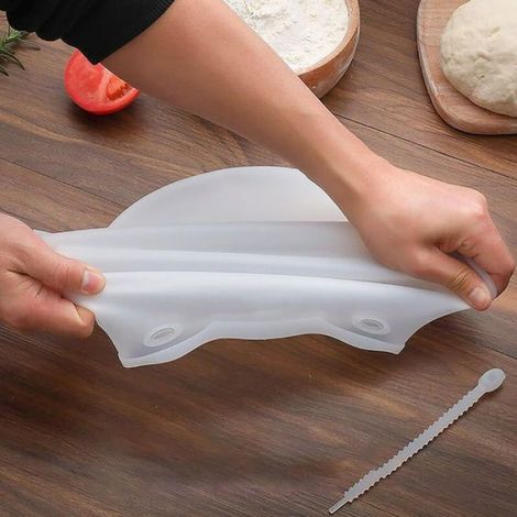 Sac À Pâte - Silicone Alimentaire Épais Antiadhésif - Pour Pétrissage Pain Pizza Pâtisserie - 1 Pièce (1/5)