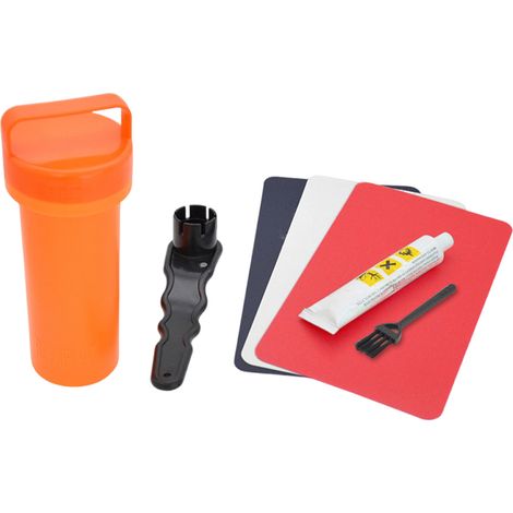Kit de réparation pour bateau/kayak gonflable : colle, clé à valve et flacon (1/5)