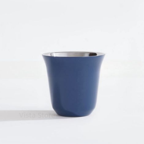 Tasse À Espresso - Acier Inoxydable Double Paroi - Pour Café Expresso - Démitasse - 80 ml - 1 Pièce (1/5)