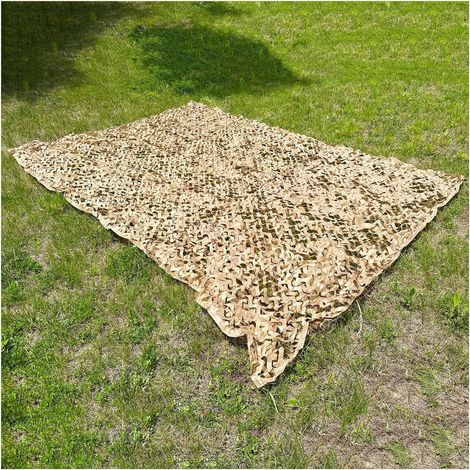 Filet de camouflage pour usage extérieur, 3x4m, protection solaire pour jardin, bâche de voiture-jaune. (1/4)