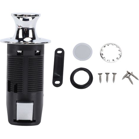 SIXRUN Verrouillage du Bouton-poussoir sans clé, Bouton de Verrouillage du Tiroir pour RV, Yacht, Camping-car, Camping-car, Caravane, Look élégant, Sensation de Touche Plus Douce,
