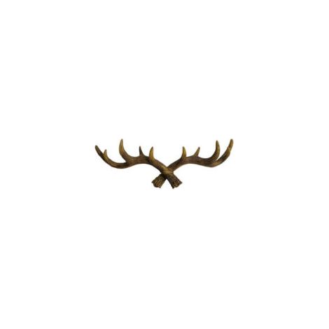 Crochet Mural Crochet Vestiaire en Bois de Cerfs 49 cm - Habitation et décoration – Accessoire intérieur stylé- capacité élevée (1/5)