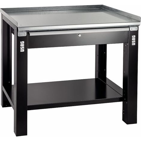 USAG 506 TAC Banco da lavoro con Piano in Acciaio completo di cassetto 1046 mm