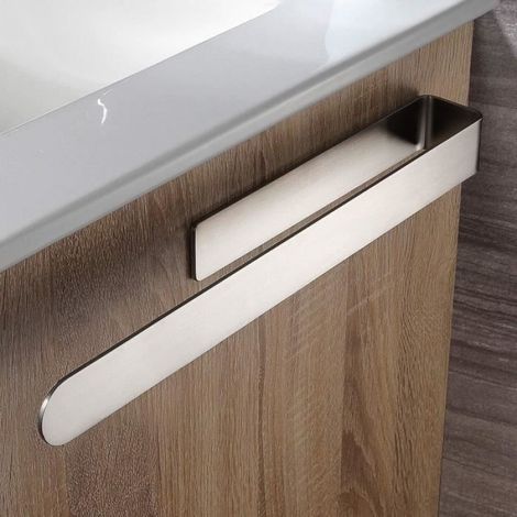 Porte Serviettes Sans Perçage - Barre Acier Inoxydable 37 cm - Salle De Bain Cuisine Balcon - 1 Pièce
