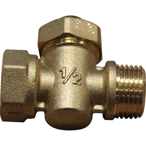 Robinet de vidange à boisseau - MF 1/2' - Avec presse étoupe - Sferaco (1/4)
