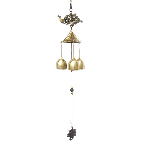 Windspiel Pfau Feng Shui Glocke Vintage Metall Hängende Dekoration Kupferlegierung