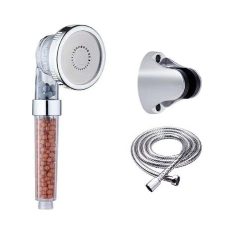 Douche à ions négatifs, douchette, ensemble de douche universel, jet à trois vitesses, douchette, économie d'eau à haute pression (1/4)