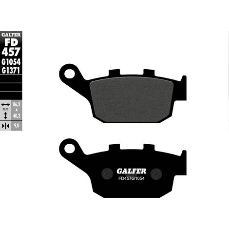 GALFER BREMSBELÄGE KH496 SEMI-METALLISCH