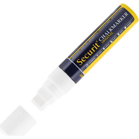 Marqueur craie 15mm blanc - 27 x 27 x 155 mm - SECURIT