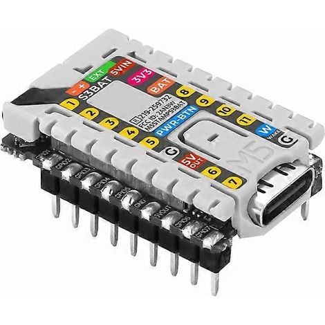 Stamp-S3Bat DIP Embedded Core Modul mit integriertem Energiemanagement ESP32-S3 M5StampS3 BAT Modul mit 2,54 Stiftleiste