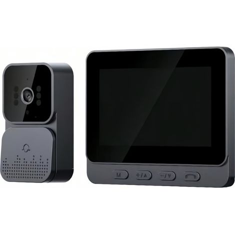 Vidéo-dorophone avec vision nocturne, écran LCD 7 pouces, appel vidéo HD pour maison individuelle ou villa – système de sécurité domestique avec caméra intégrée