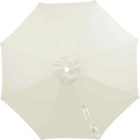 Toile De Rechange Rond Toile Sur Un Parasol Remplacement Toile De Parasol 3 3m 8 Baleine Pour Un Parasol Déporté-blanc cassé (1/5)