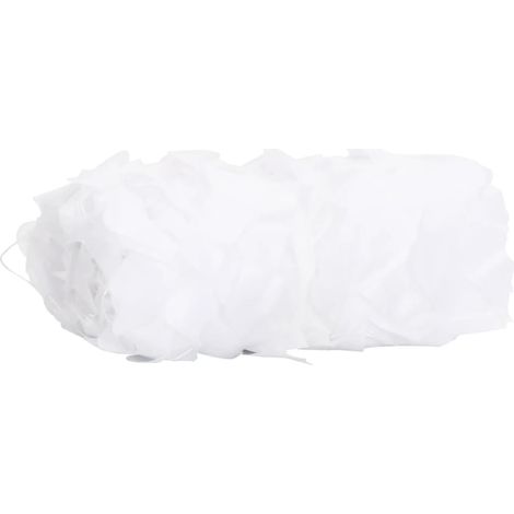 Filet de camouflage avec sac de rangement 519x142 cm blanc