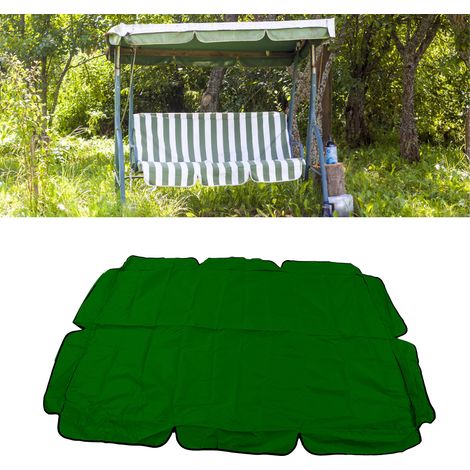 Wasserdichtes Schaukeldach für Garten und Terrasse – 420D Oxford-Gewebe, silberfarben – 164 x 114 x 15 cm – dunkelgrün – 1 Stück (1/5)