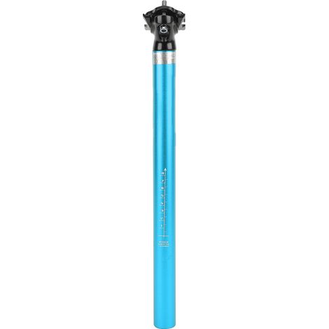 Tige de selle VTT LUNJE réglable en alliage d'aluminium 30,9 x 400 mm bleu pour vélo