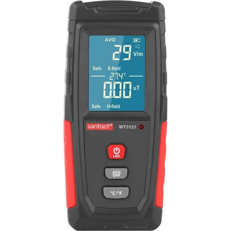 Misuratore di radiazioni elettromagnetiche e magnetiche LCD per telefoni e computer (1/3)