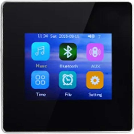 Heimkino-HiFi-Verstärker mit integriertem Bluetooth 5.0, Schwarz