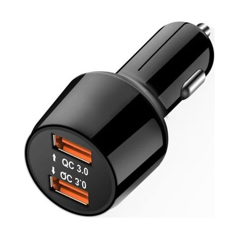 Quick Charge 3.0 Chargeur de Voiture 36W Deux Ports USB Chargeur Allume Cigare pour Samsung Galaxy S9 S8 Note8 HTC10 LG G6 G5 Nexus 5X 6P iPhone X 8 Plus 7 iPad etc (1/5)