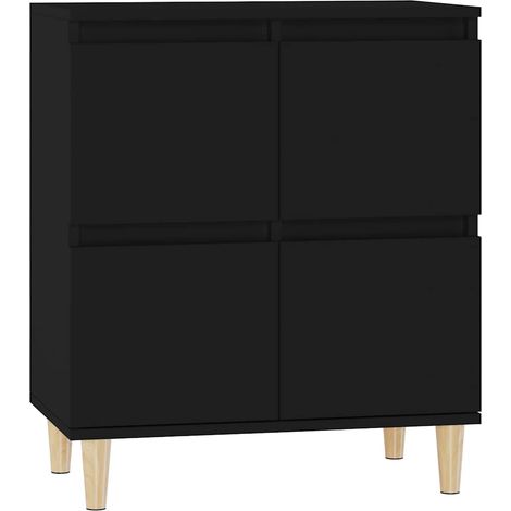 Maison Exclusive - Credenza Nero 60x35x70 cm in Legno Multistrato (1/5)