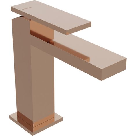 Mitigeur lavabo monotrou Or Rose Tabula - CRISTINA ONDYNA TA22046P (1/2)