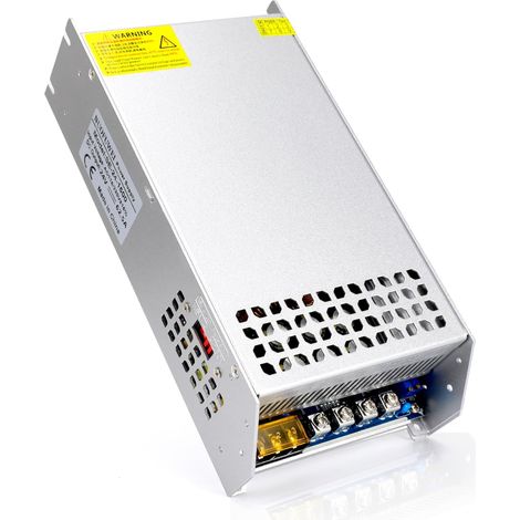 DC 12V 125A 1500W Alimentation Transformateur 220V CA à CC 12V 125A Convertisseur 1500W Alimentation pour 12V Driver LED Moteur Pompe Caméra Sécurité CCTV Voiture Stéréo 3D Imprimante (1/5)