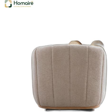 Beige Armlehne aus Polyester 81 x 73 x 75.5 cm Chenille HOMAIRE (1/5)