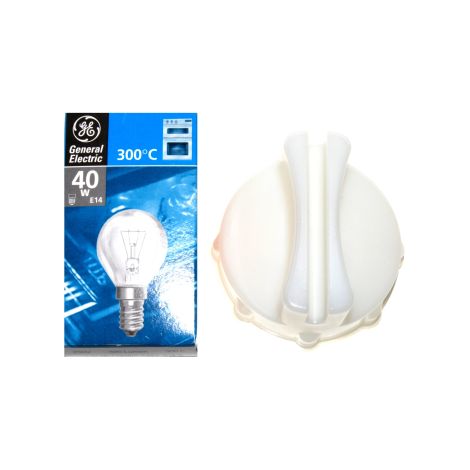 Ampoule E14 40W pour four et cuisinière – Température jusqu'à 300 °C – Outil de démontage inclus – Compatible Bosch, Siemens, Neff