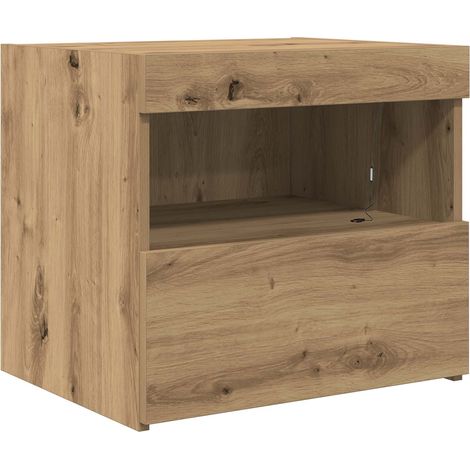 Maison Exclusive - Armadio da Notte Rovere artigianale 50 x 40 x 45 cm