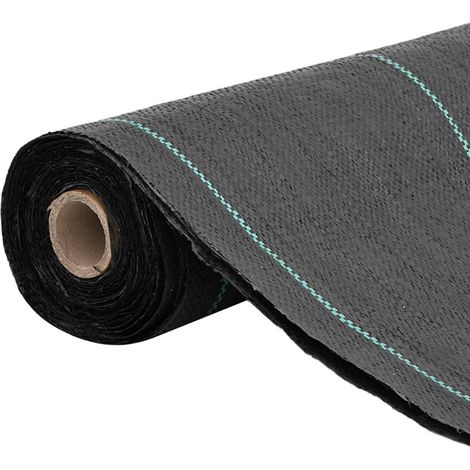 Membrane anti-mauvaises herbes,Film de protection noir 1,5x50 m PP CFW224091