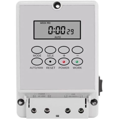Interrupteur de minuterie de sonnerie d'école numérique, contrôleur de sonnerie automatique de micro-ordinateur intelligent ZTY-08 220 V 80 groupes de temps programmable