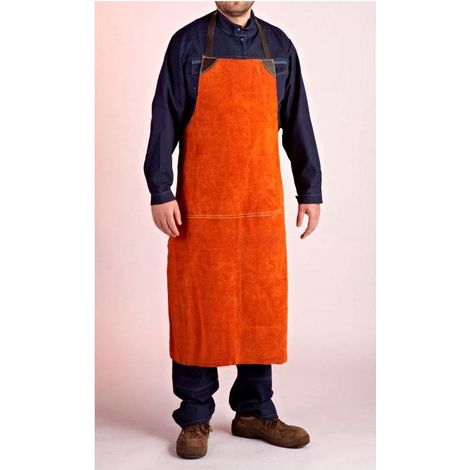 Tablier soudeur croûte de cuir 110x70cm - Lebon Protection