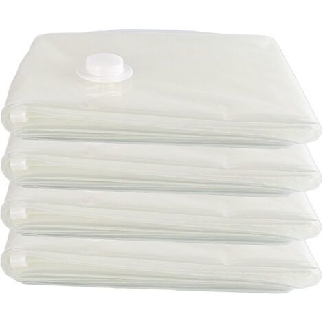 Il s'agit d'un lot de 4 sacs de rangement sous vide, mesurant 60 x 80 cm. Ils sont réutilisables et conviennent au rangement de vêtements, couettes en duvet, oreillers, couvertures, etc. (1/5)