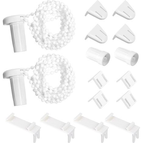 2 Ensembles Mecanisme Store Enrouleur, Accessoires pour Rideaux et Stores, Supports de Stores Enrouleurs, Fixation pour Store Enrouleur Ensemble de Accessoires pour Rideaux(Blanc) (1/5)