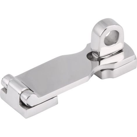 Serrure en acier inoxydable pour porte lourde avec support pour cadenas (1/5)
