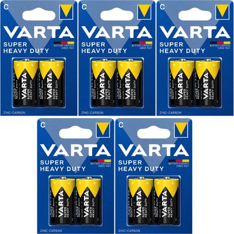 Varta SHD C Zink-Kohle-Batterie R14 für Radiowecker, 2 Stück x5 (1/3)