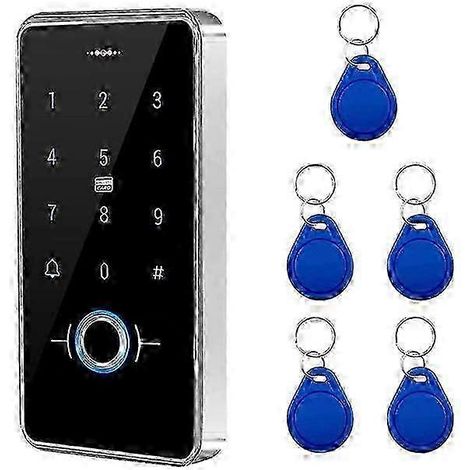 Système de contrôle d'accès par clavier RFID étanche IP68 avec 5 porte-clés IC et rétroéclairage. (1/5)