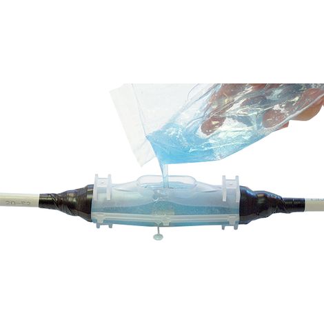 Klauke – Boîte de jonction IP68 avec gel à réticulation rapide – Étanchéité jusqu'à 1 kV – Installation enterrée ou immergée – Résistance mécanique élevée