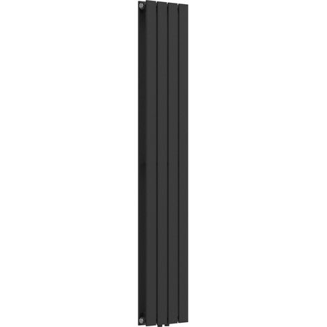 Radiador de doble panel 1006 vatios acero 160 x 30 cm negro 030010470