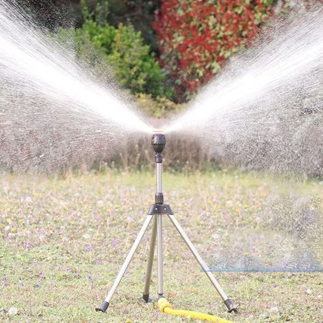 Jet D'Arrosage 360° Rotatif pour Jardin et Pelouse - 2Pièces en Plastique - Couverture de Grande Surface