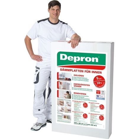 KIT 10 PANNELLI ISOLANTI DEPRON 125X80CM H9mm (1/3)