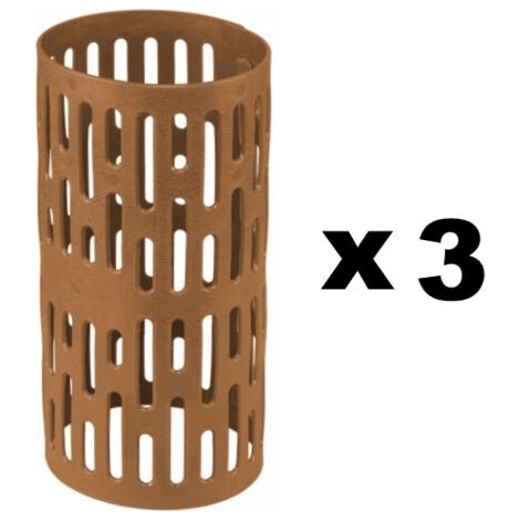 [Protecciones de tronco] Pack 3 unidades marrón para árboles (1/3)