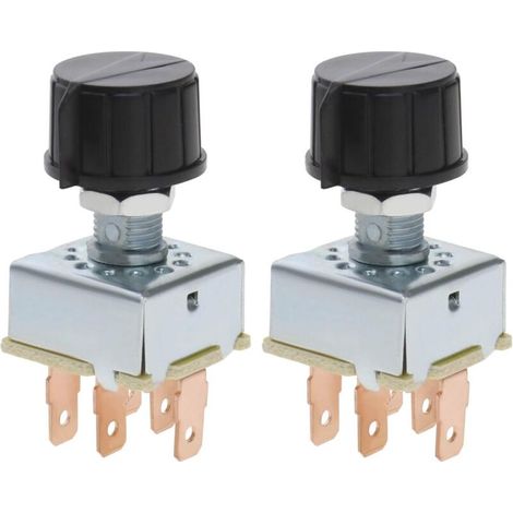 CSPARKV 2 Pièces Bouton Rotatif de Climatisation AC Interrupteur de Ventilateur à 3 Vitesses Commande de Climatisation Remplacement Rotatif Universel pour Voiture (1/4)