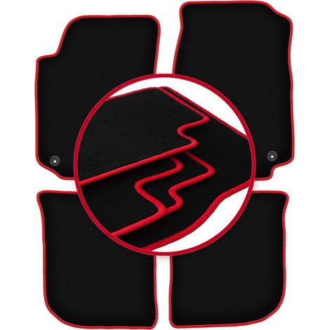 Alfombrillas CARLUX-RED para Audi A6 C4 sedán, familiar, avant (1994-1997) (1/5)