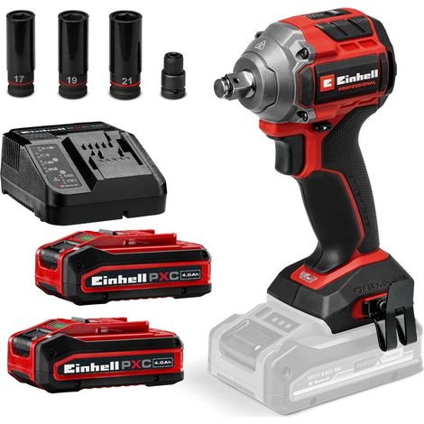 Einhell Professional Brushless 18v Impact Wrench 260Nm TP-CW + 2x 4ah Plus