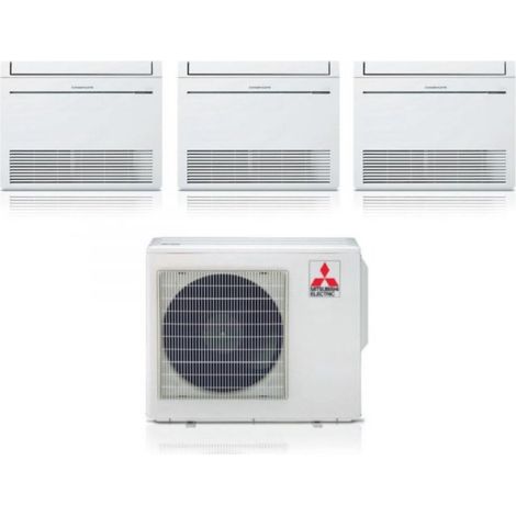 Mitsubishi Floor Standing Split Inverter Klimagerät Serie MFZ-KT 12+12+12 mit MXZ-3F68VF R-32 12000+12000 - Neu
