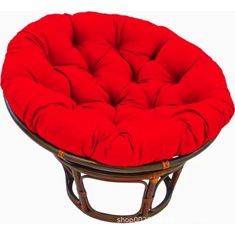 Coussin pour fauteuil Papasan, coussin épais pour siège de fauteuil Papasan, coussin de rechange rond de 120 x 120 cm de diamètre, coussin suspendu pour balancelle intérieure/extérieure (1/5)