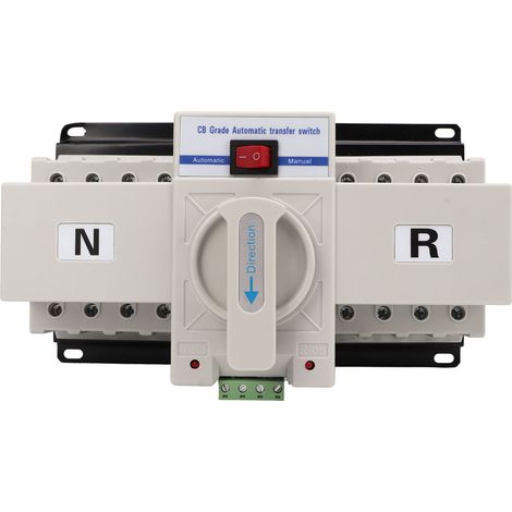 Commutateur de transfert automatique bipower 4P 63A 400V avec affichage stable, interrupteur de commutation automatique pour tableau électrique (1/5)